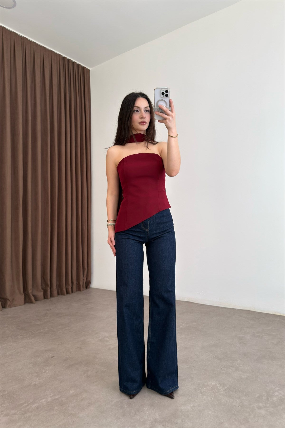 ZRA Dikişli Paça Straightleg Lacivert Jean