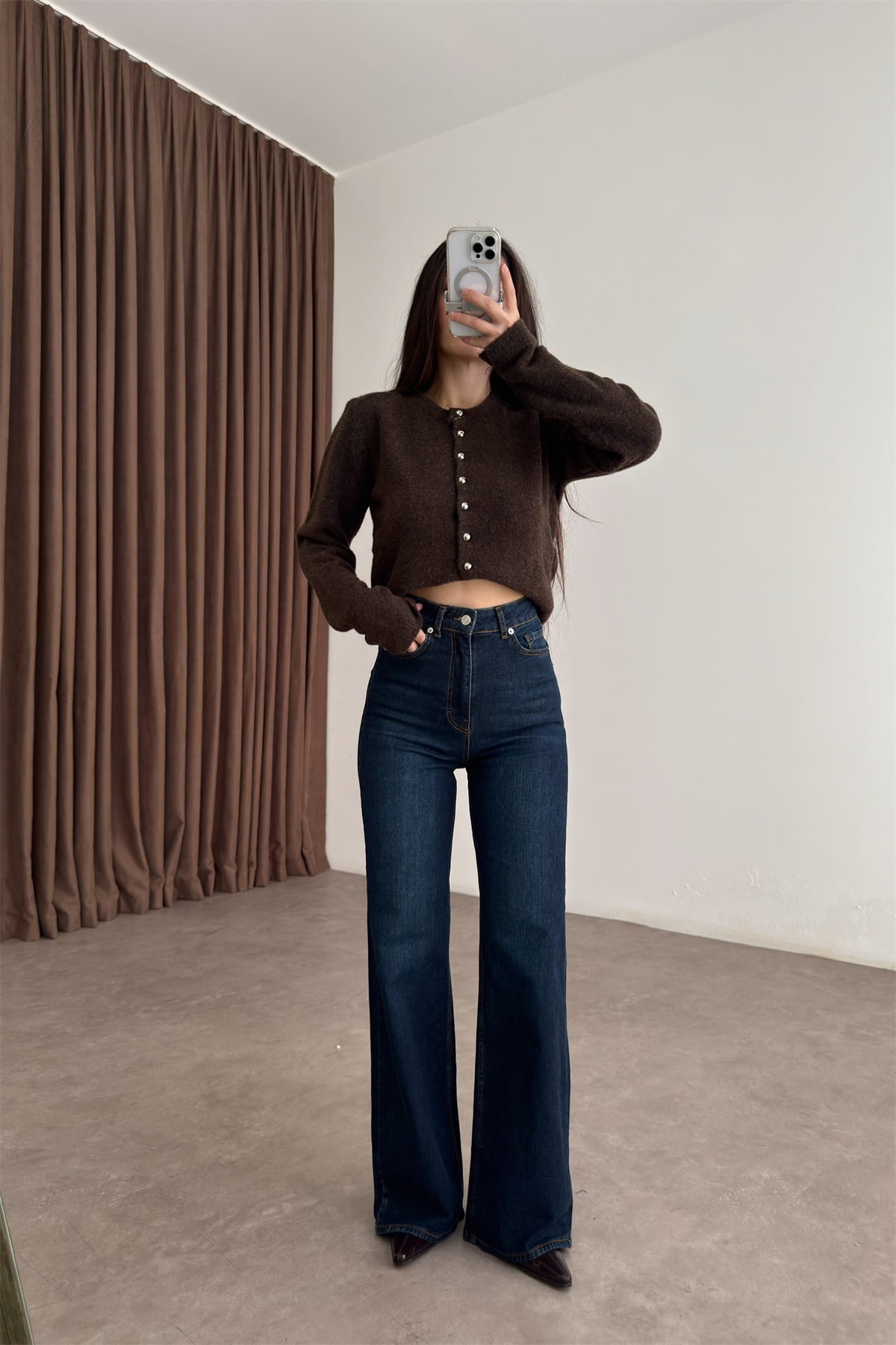 ZRA Dikişli Paça Straightleg Vintage Blue Jean