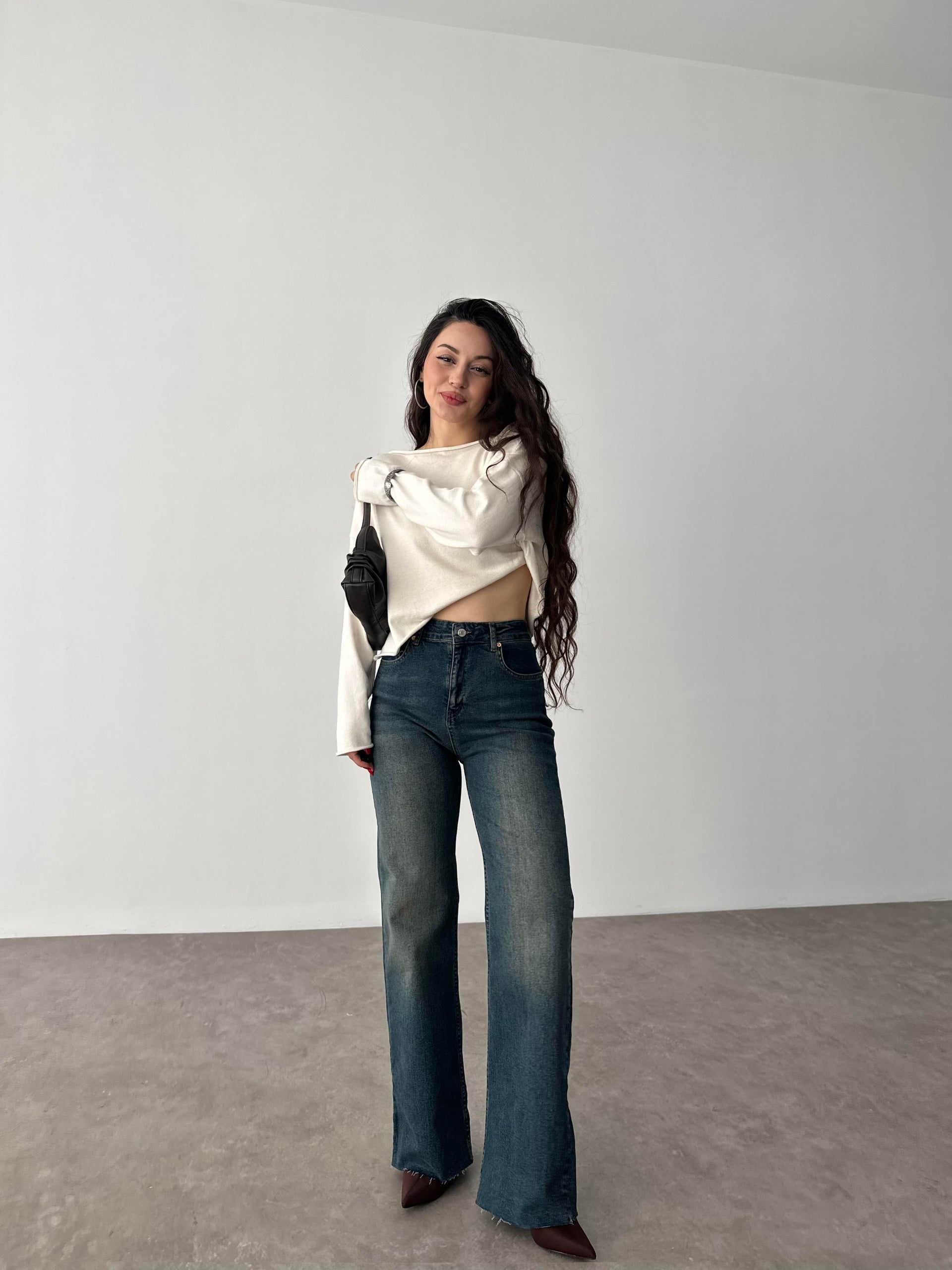 ZRA Likralı Straigtleg Jean Rusty Blue