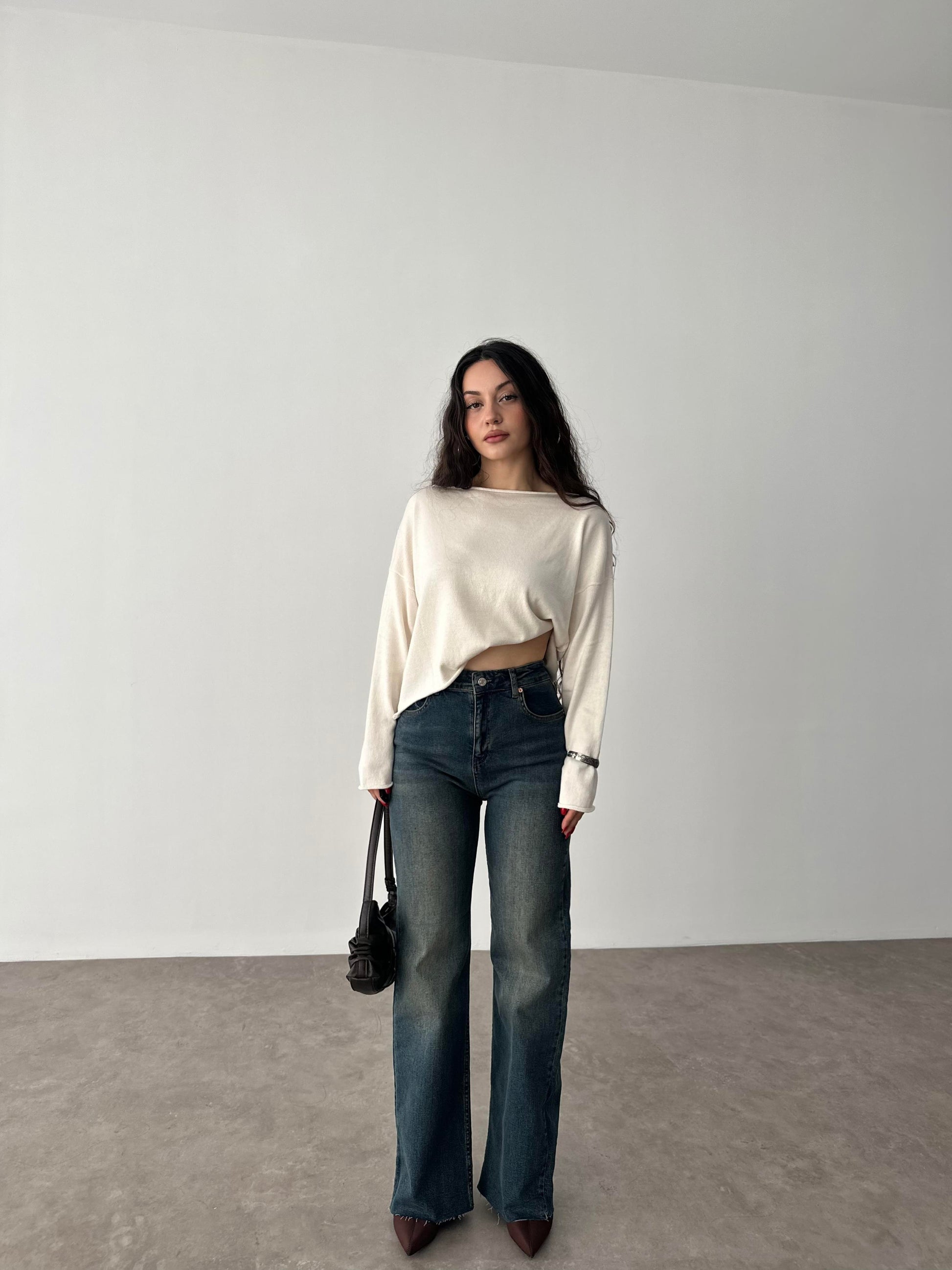 ZRA Likralı Straigtleg Jean Rusty Blue