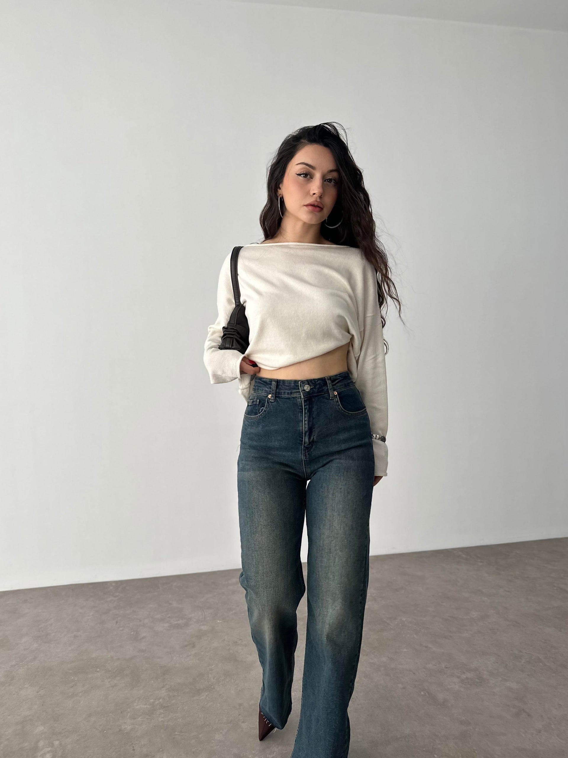 ZRA Likralı Straigtleg Jean Rusty Blue