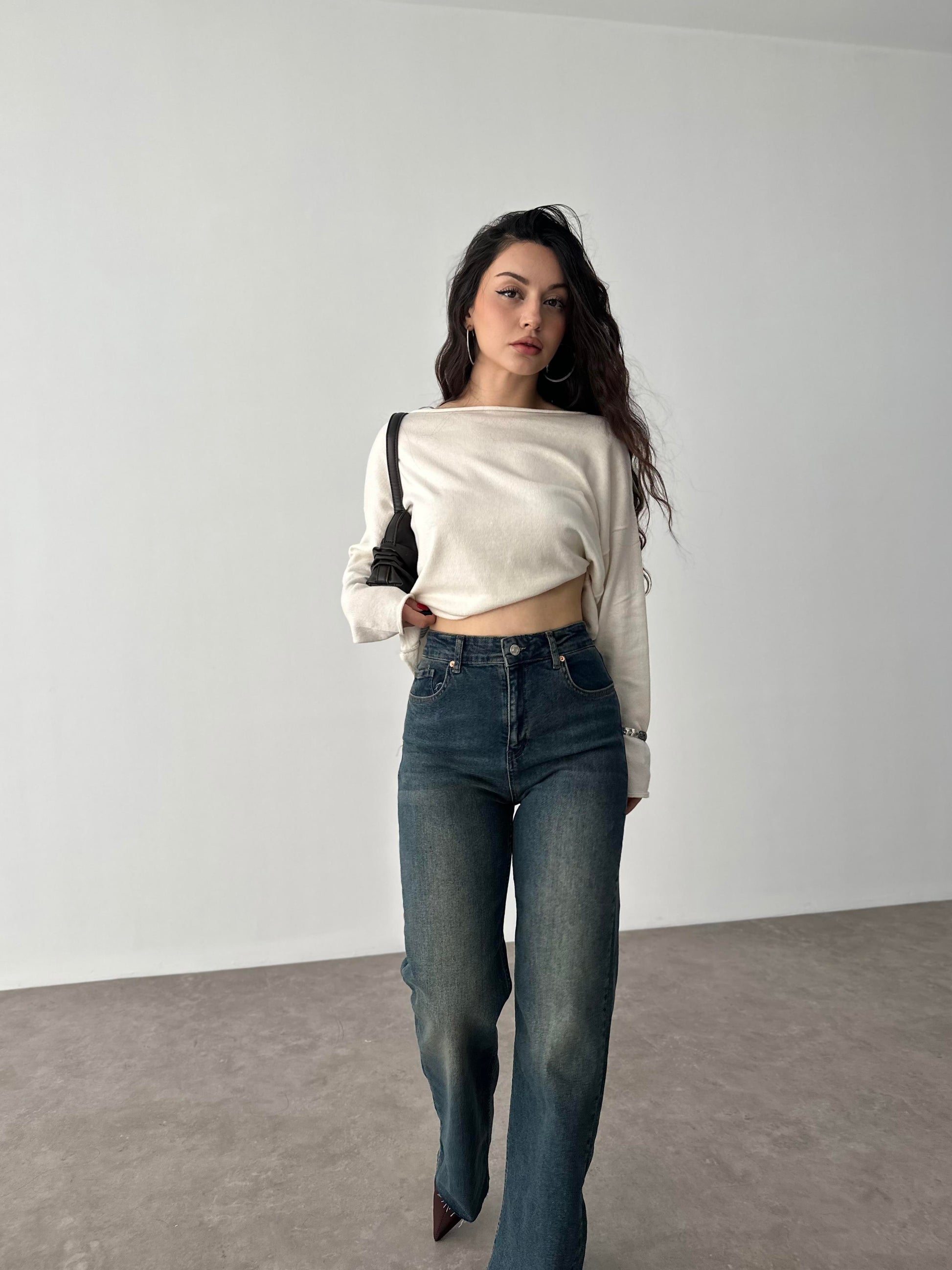 ZRA Likralı Straigtleg Jean Rusty Blue