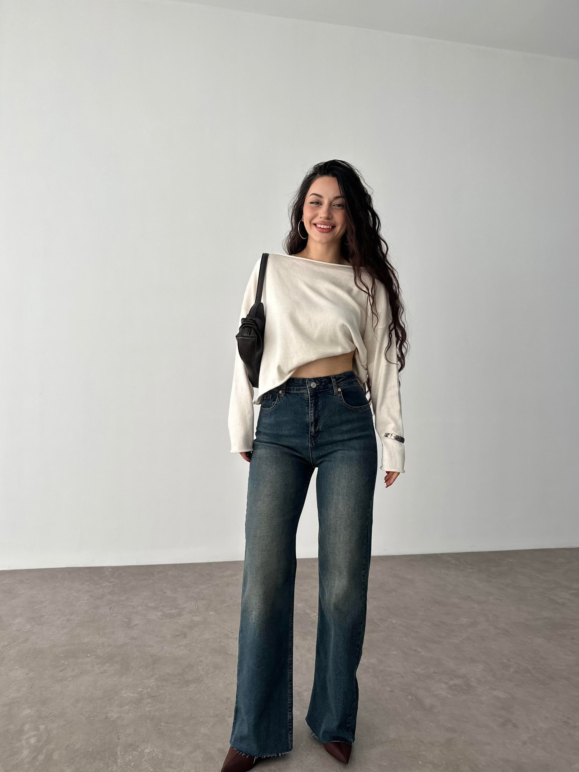 ZRA Likralı Straigtleg Jean Rusty Blue