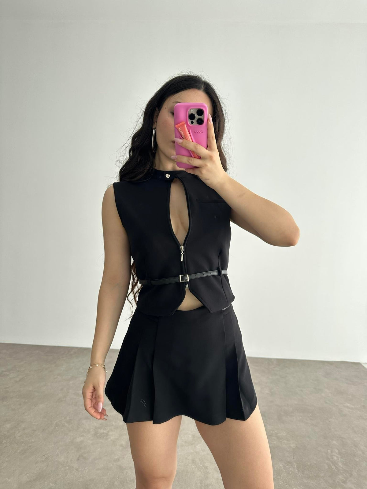 Zra model Siyah Yelekli Takım