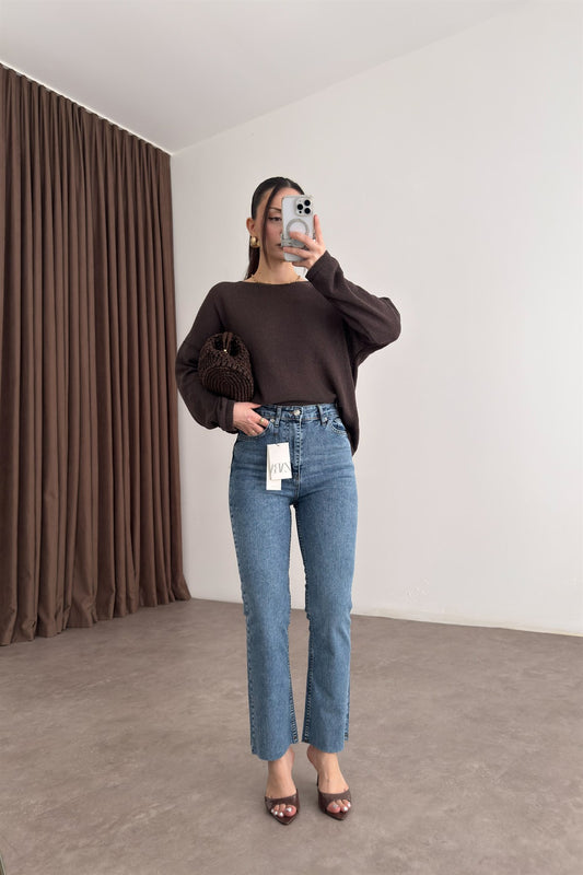 ZRA Orijinal Bilek Flare Sky Blue Jean