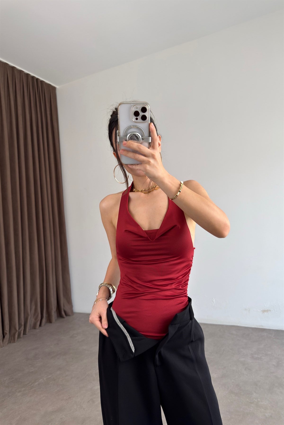 Zra Orijinal Bordo Bodysuit