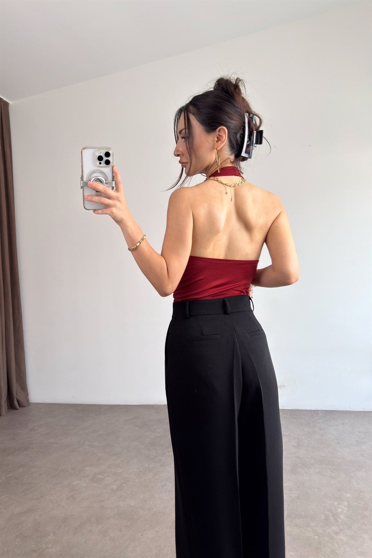 Zra Orijinal Bordo Bodysuit