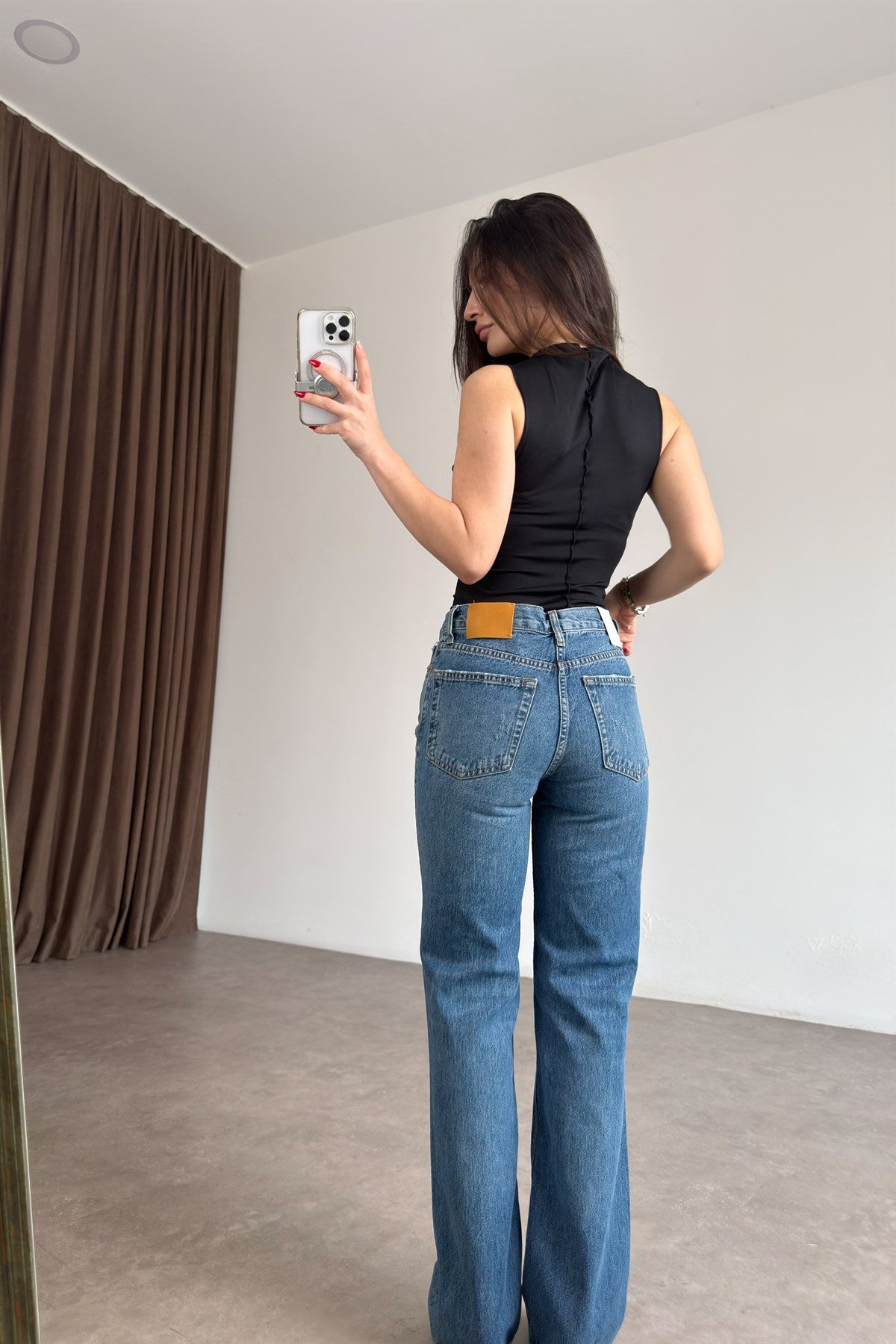 ZRA Orijinal Eskitme Detaylı Straight Jean