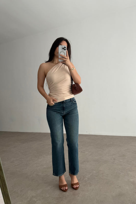 Zra Orijinal Normal Bel Bilek Boy Jean Dark Blue