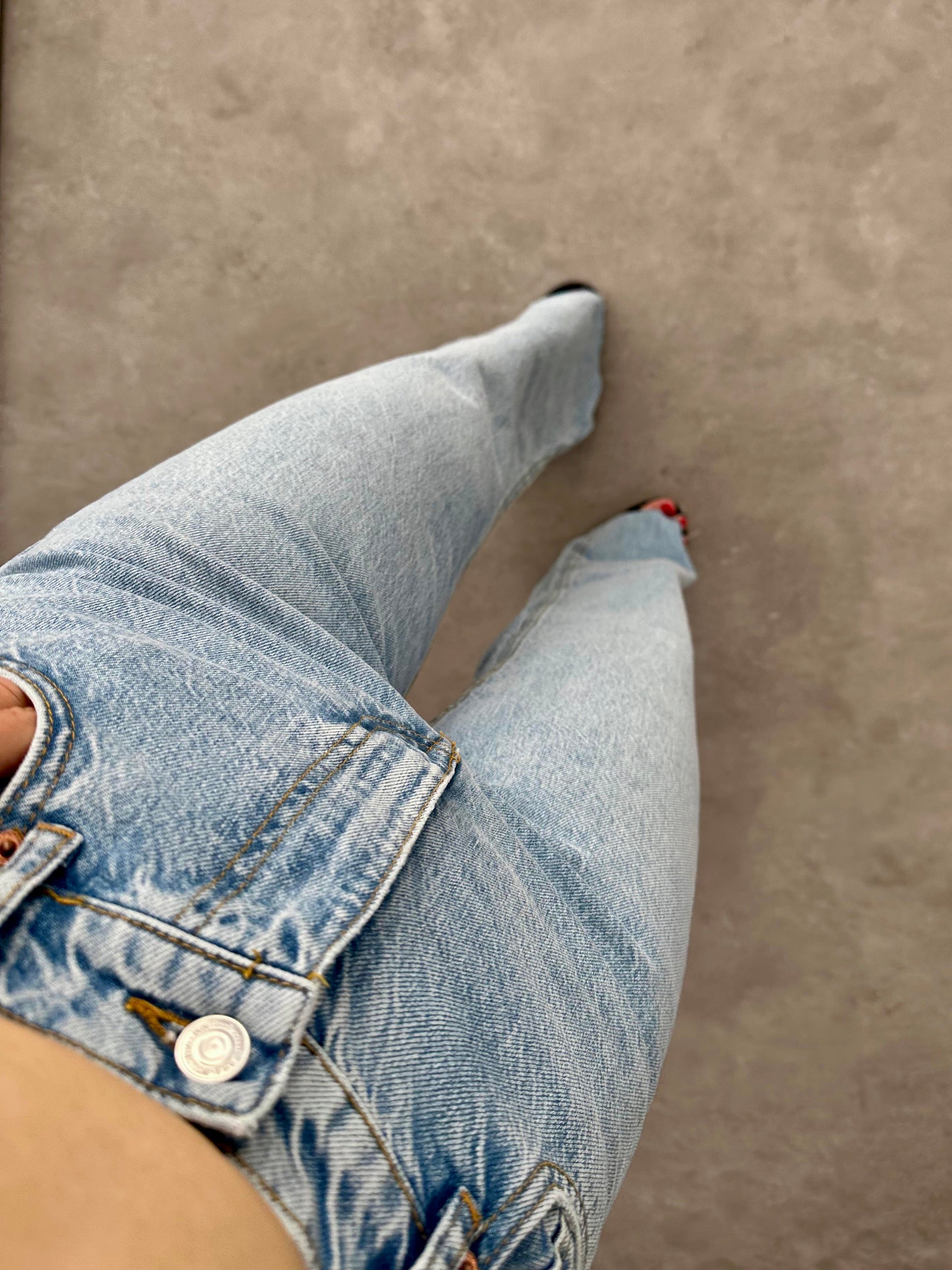 Zra Orijinal Sky Blue Straightleg Jean