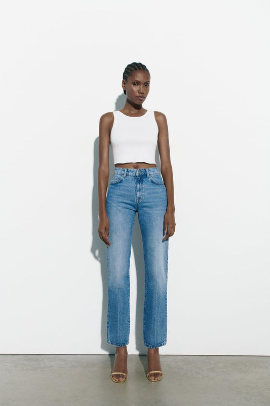 ZRA Orj. Yüksek Belli Fit Kesim Jean