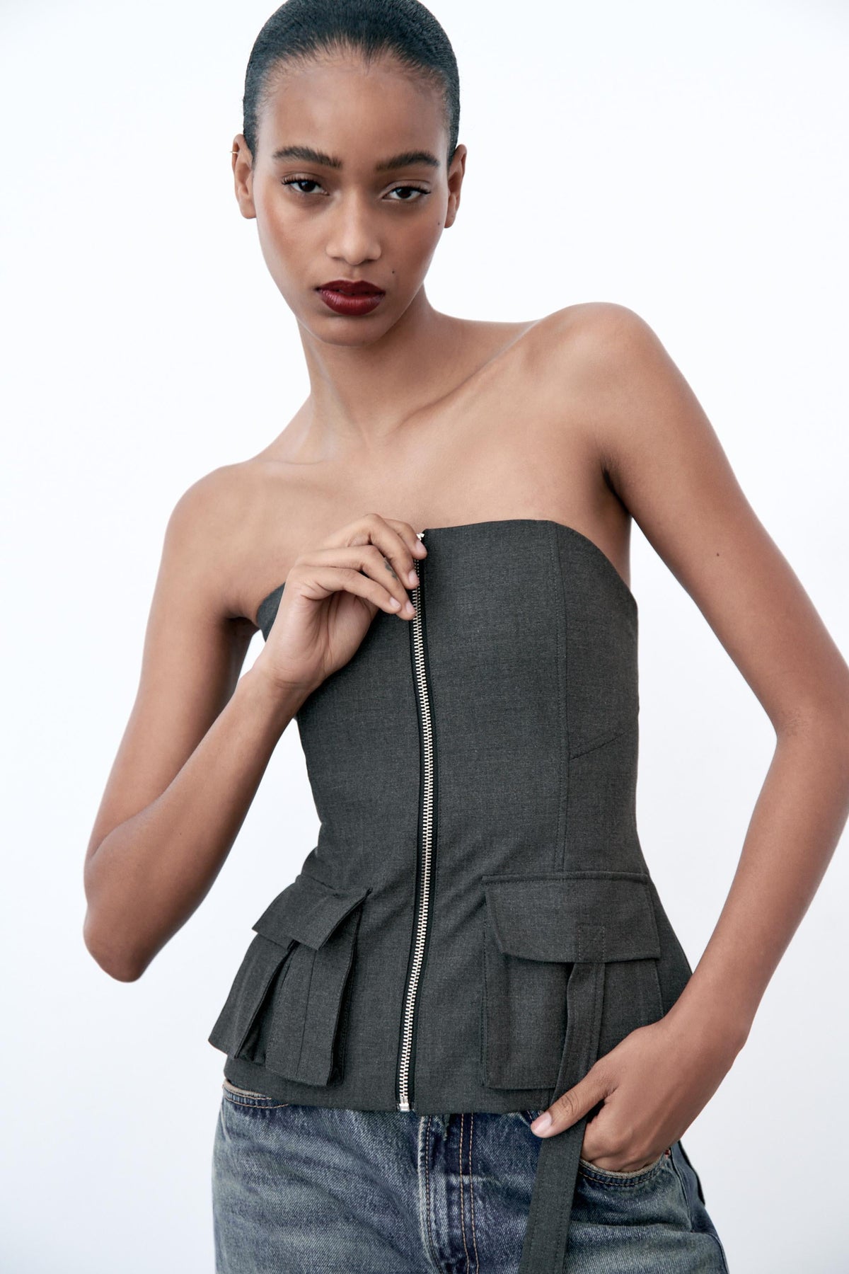 Zra Orj. Cep Detaylı Korse