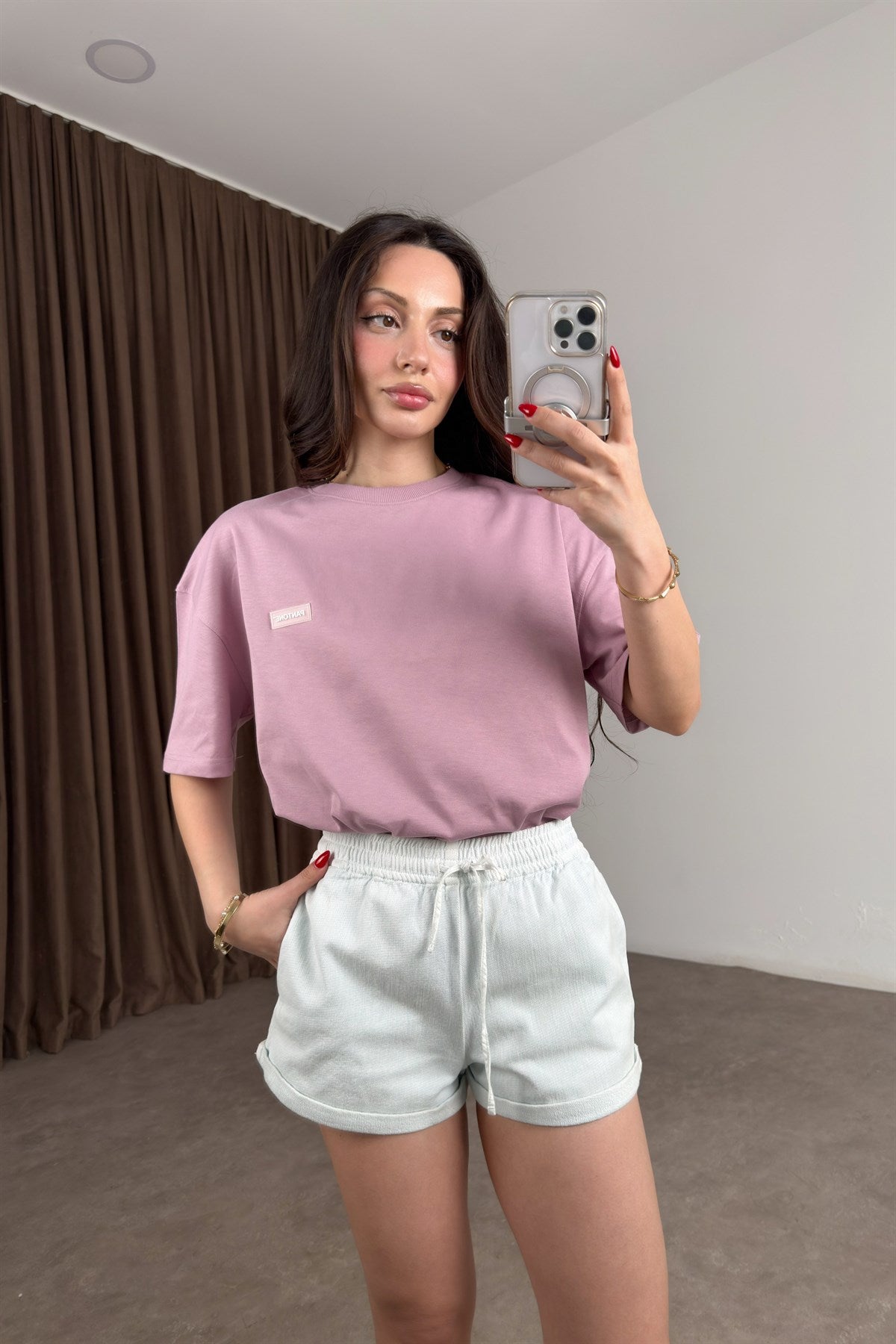 ZRA Pantone Lila Tişört