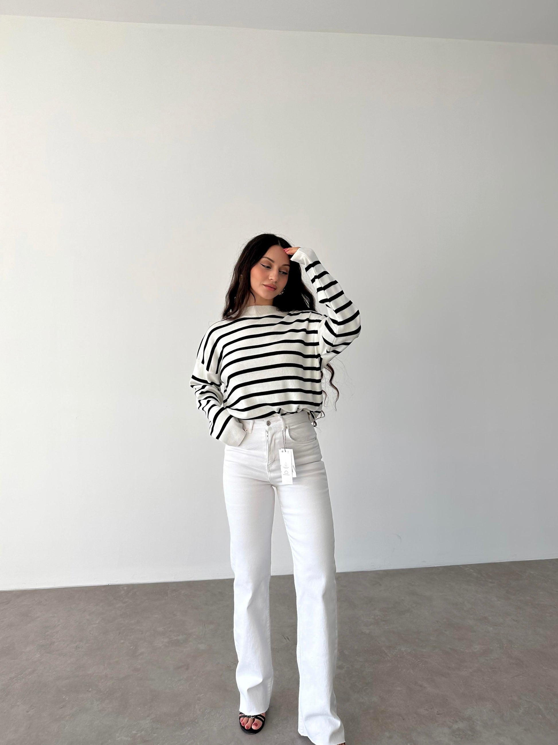 ZRA Premium Straightleg Jean Beyaz