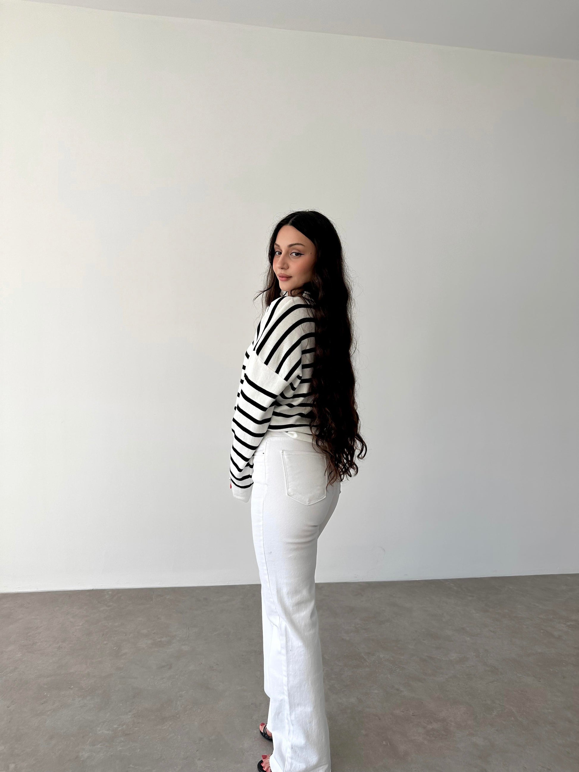 ZRA Premium Straightleg Jean Beyaz