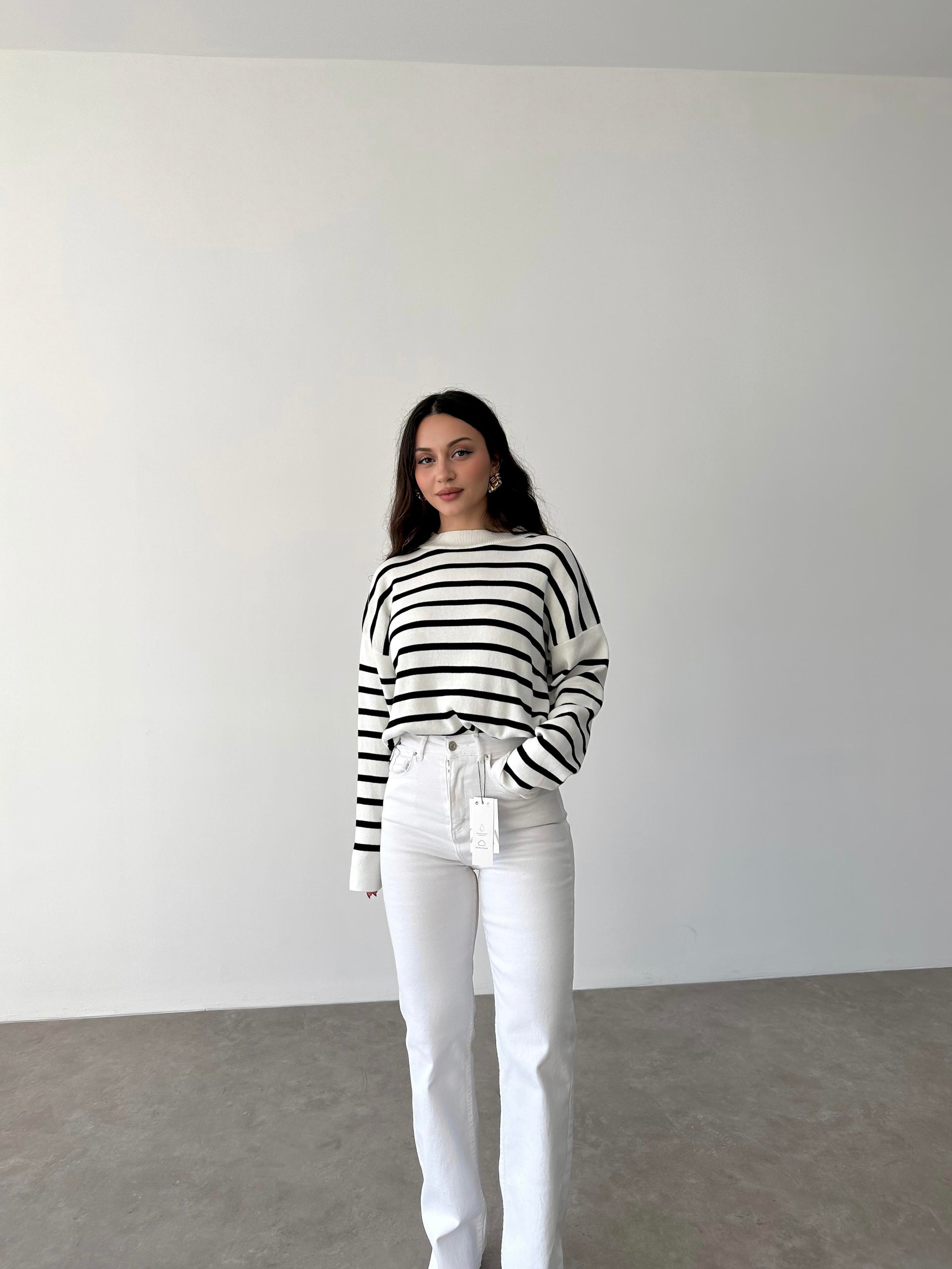 ZRA Premium Straightleg Jean Beyaz