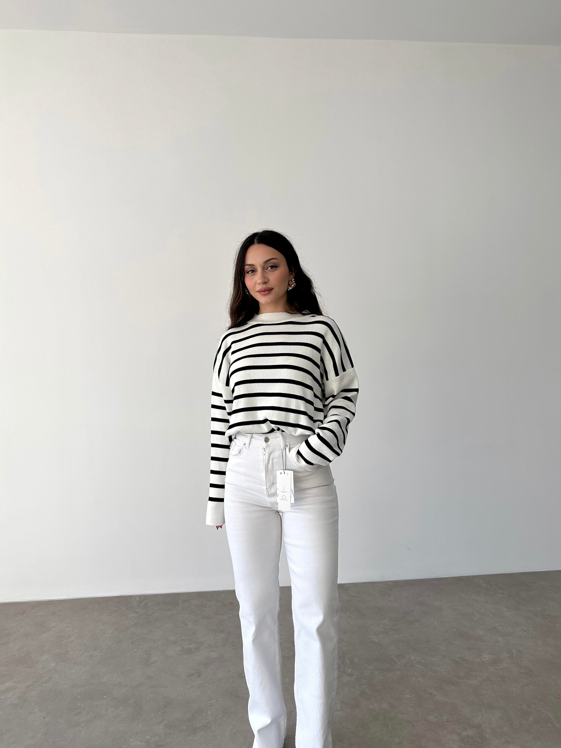 ZRA Premium Straightleg Jean Beyaz