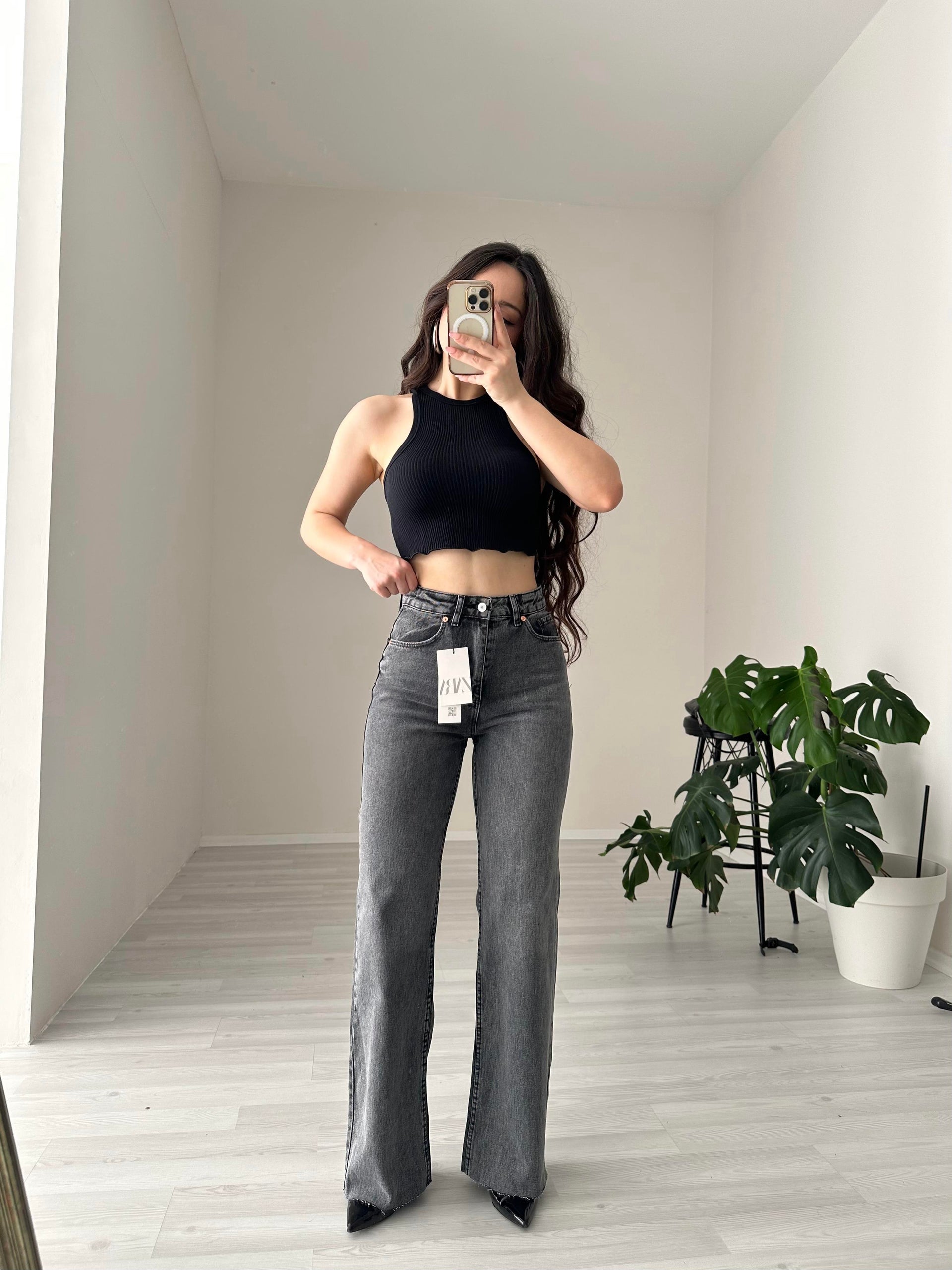 ZRA Premium Straightleg Jean Füme