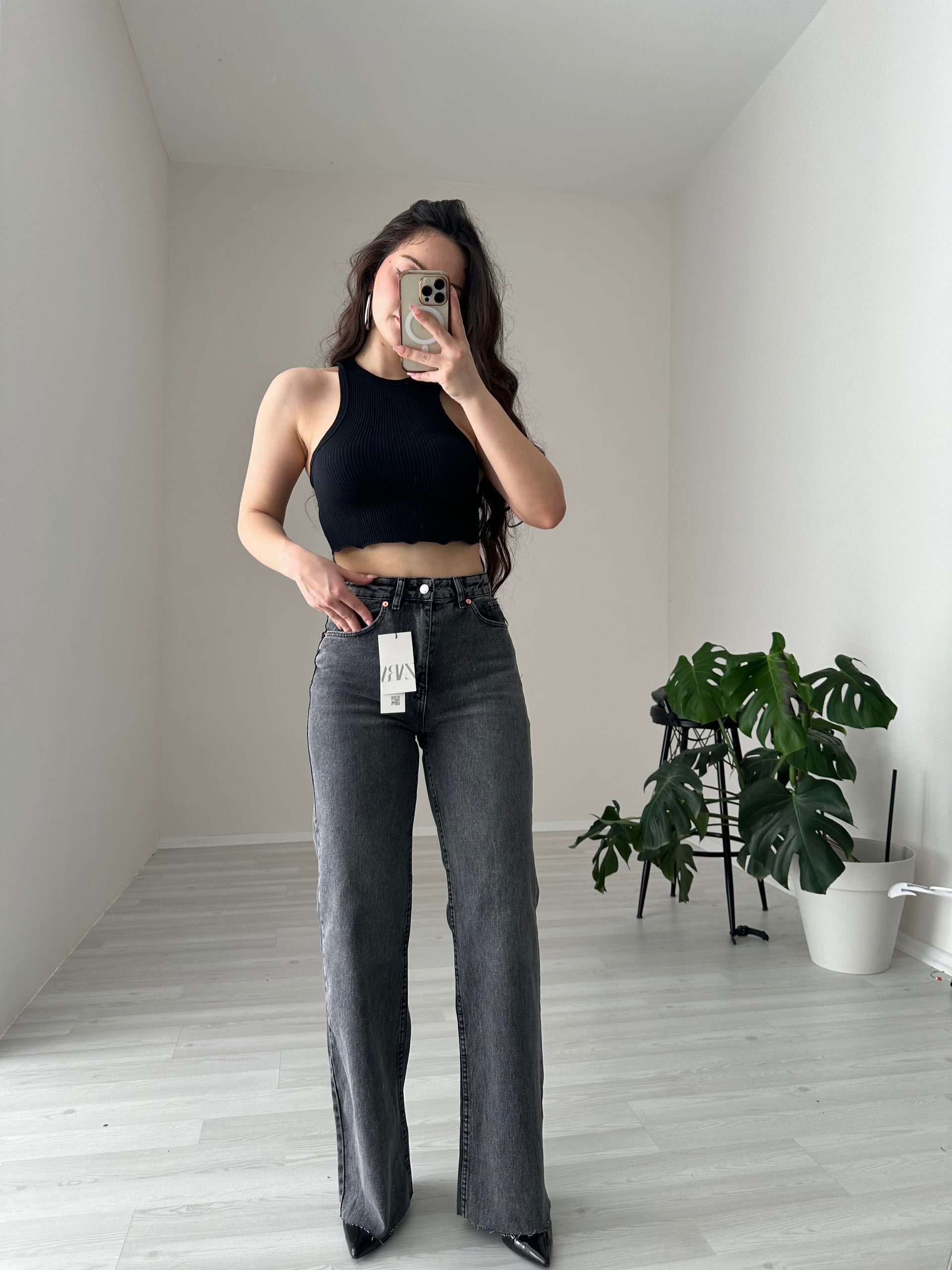 ZRA Premium Straightleg Jean Füme