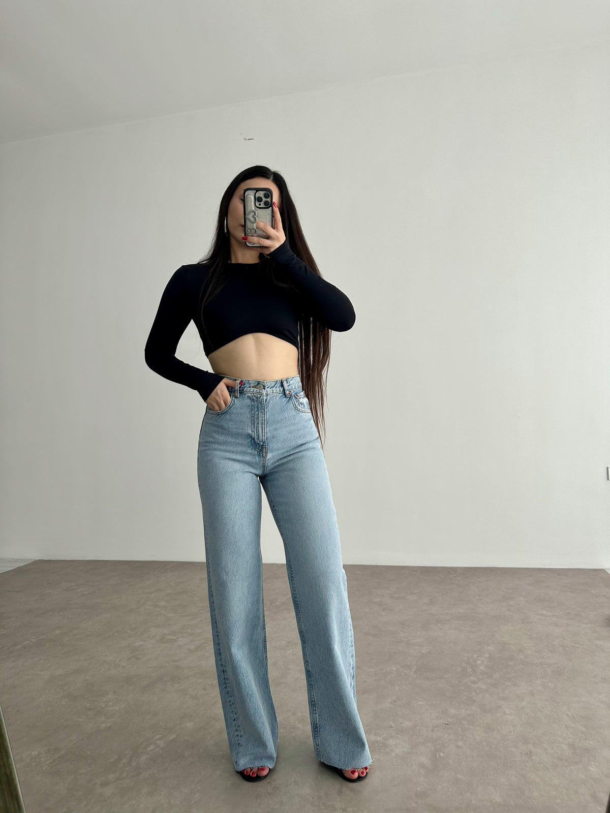 ZRA Premium Straightleg Jean Light Blue