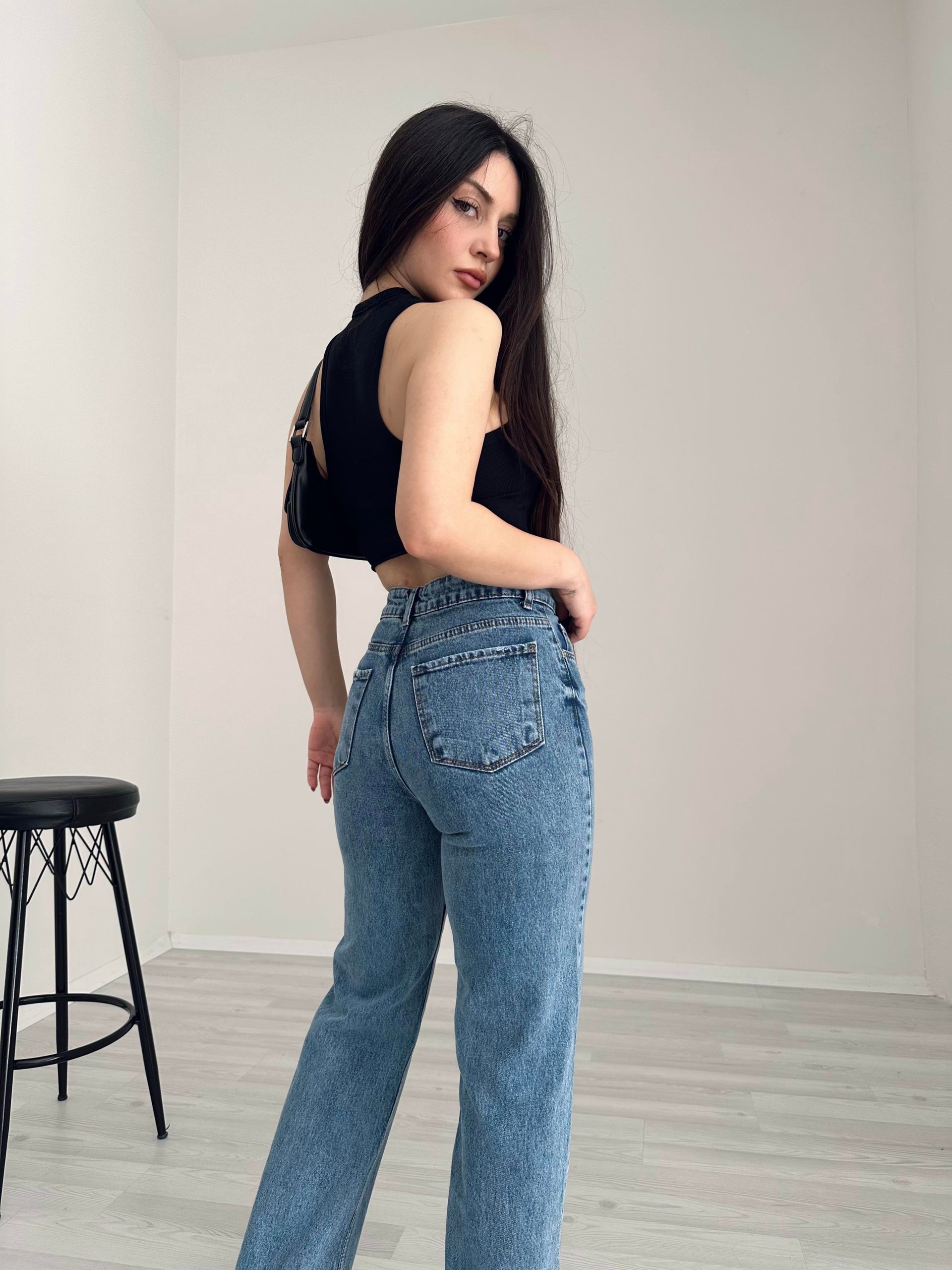 ZRA Premium Straightleg Jean Orta Mavi