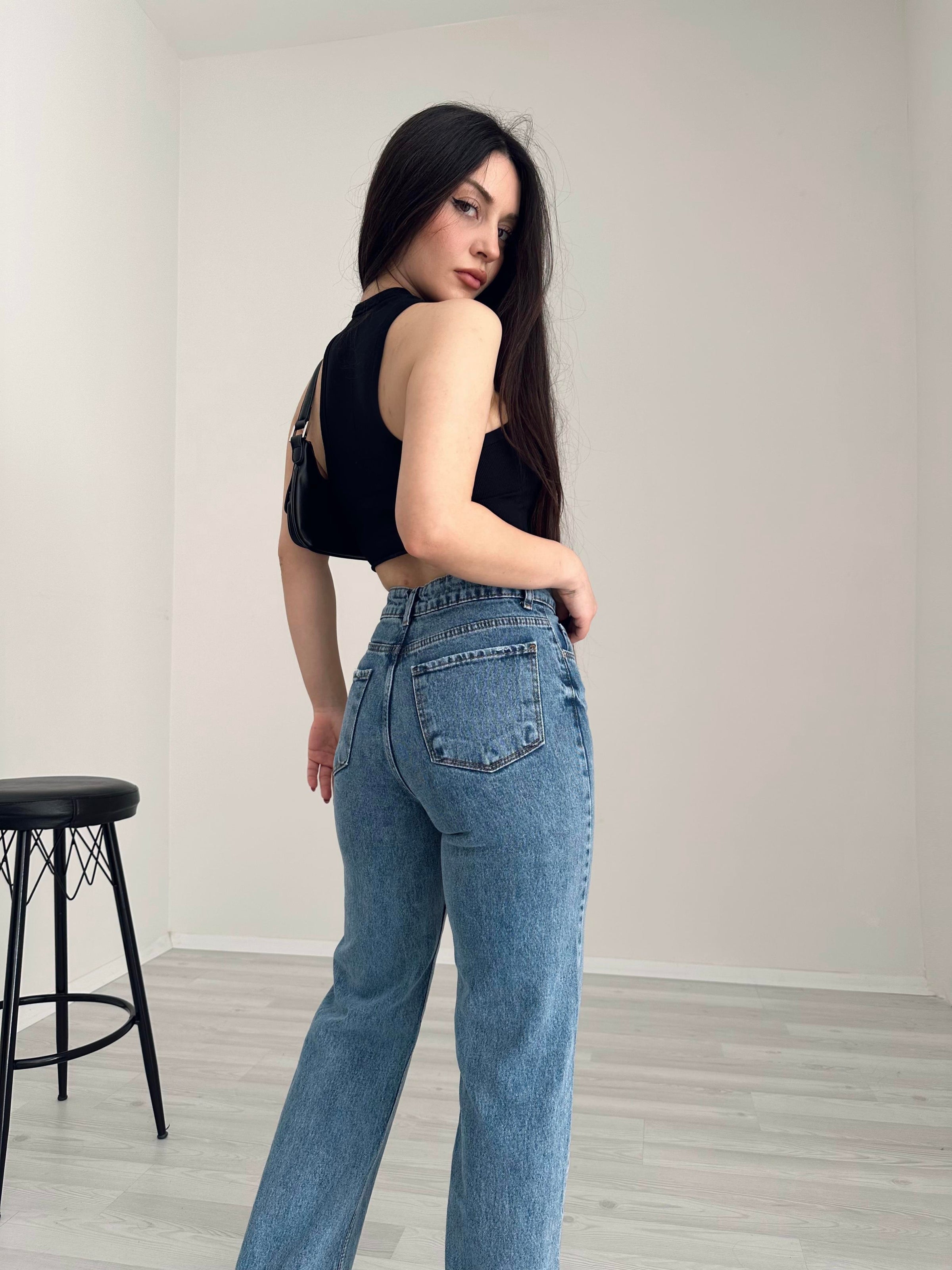 ZRA Premium Straightleg Jean Orta Mavi