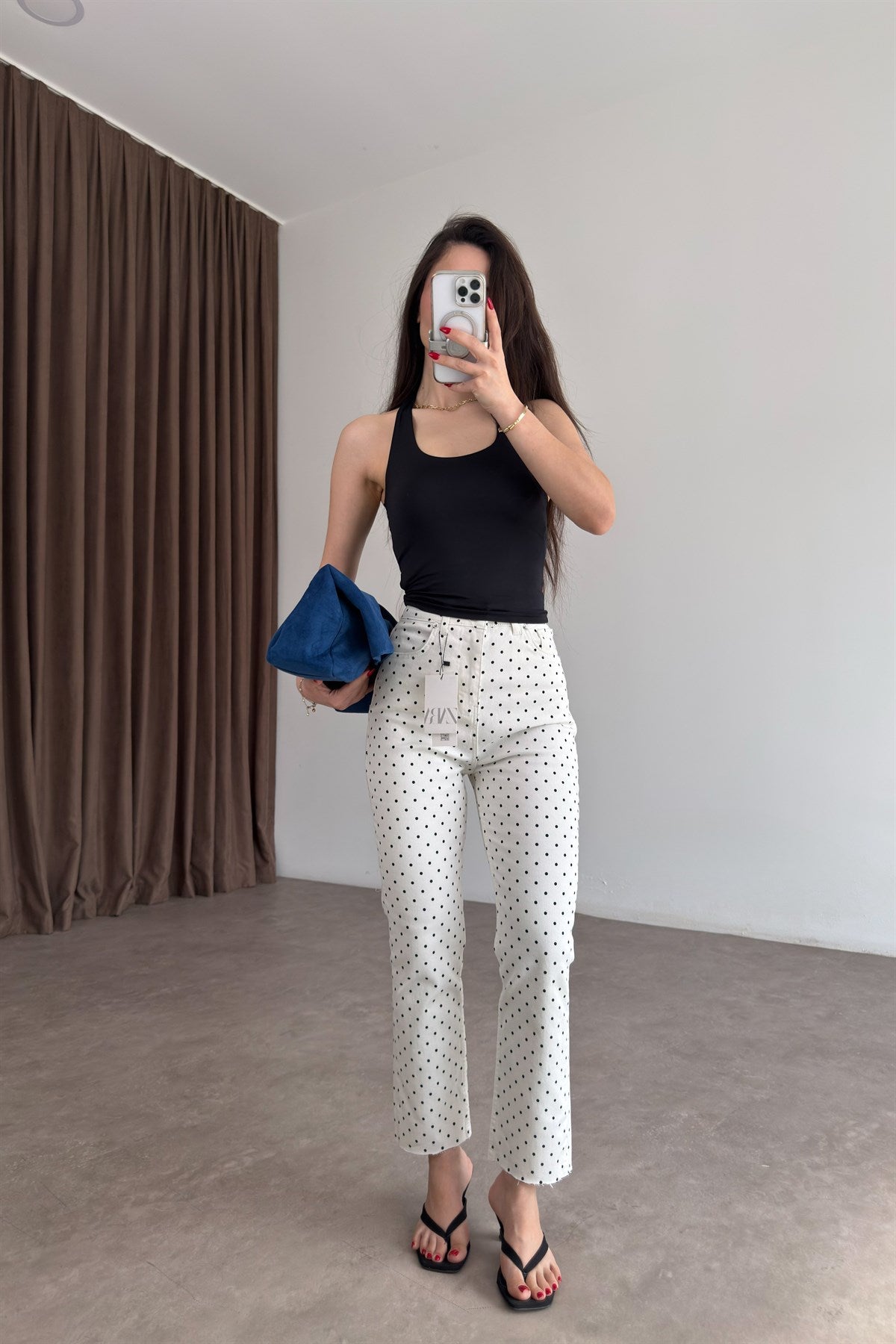 Zra Puantiyeli Boyfit Jean