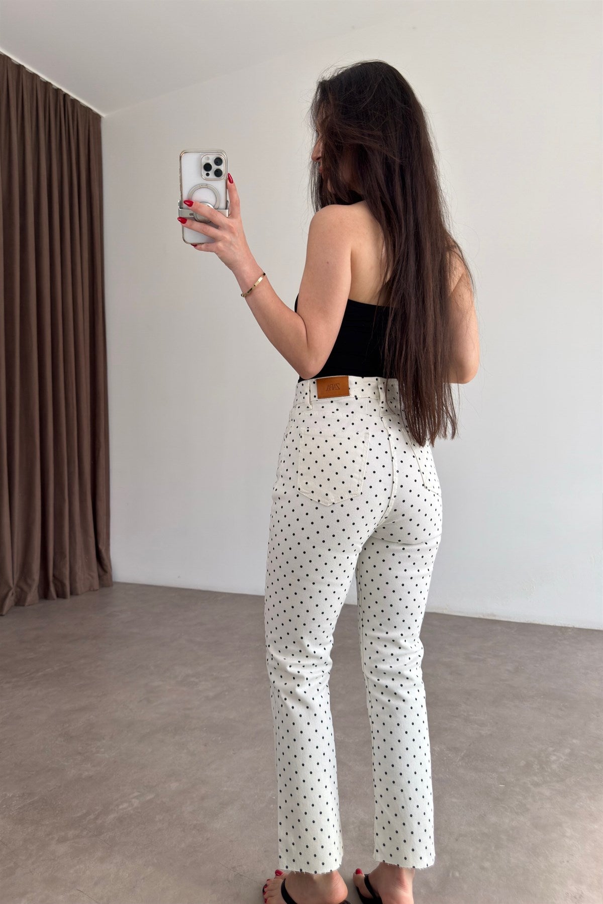 Zra Puantiyeli Boyfit Jean