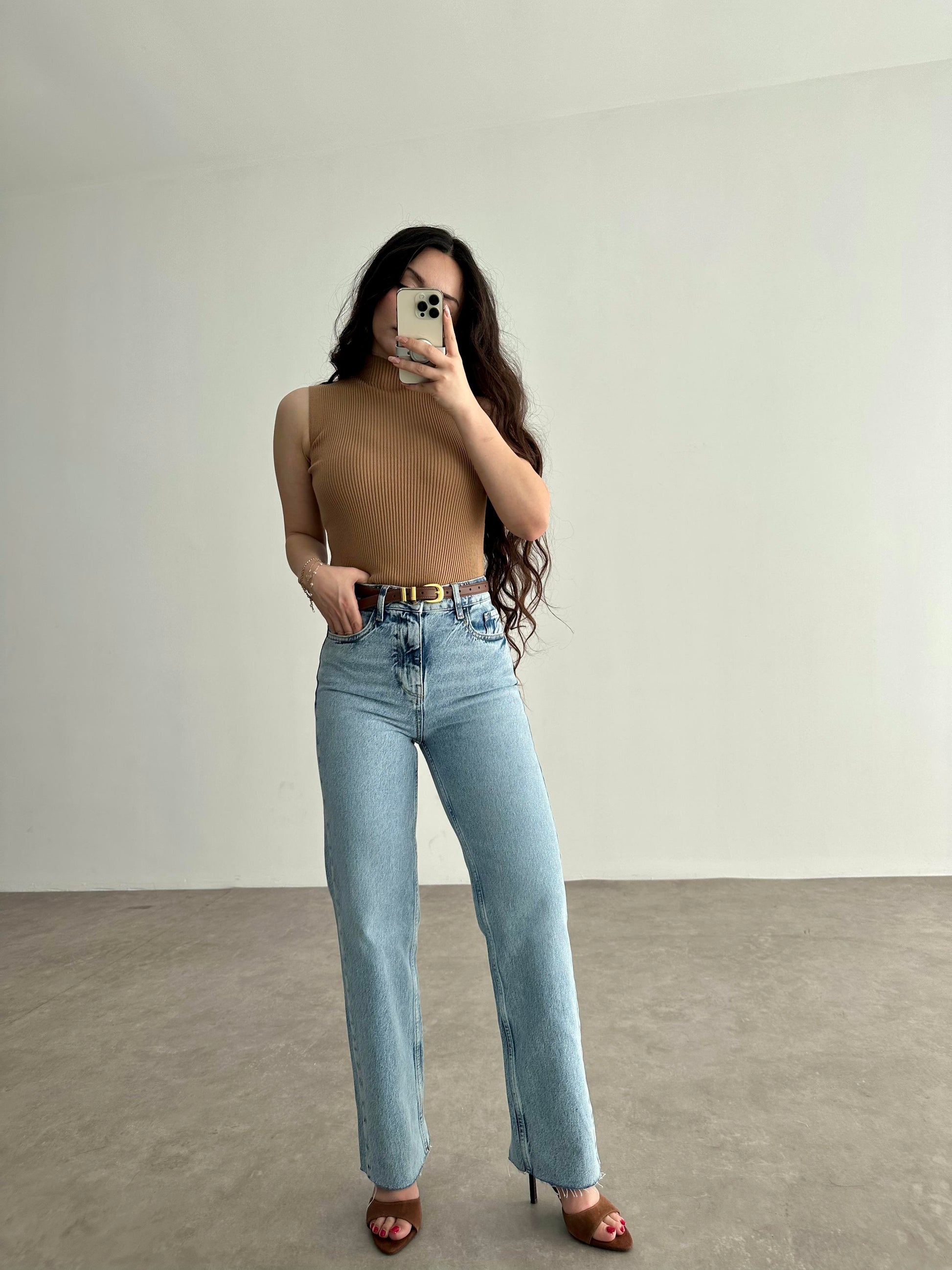 Zra Short Straigtleg Blue Jean