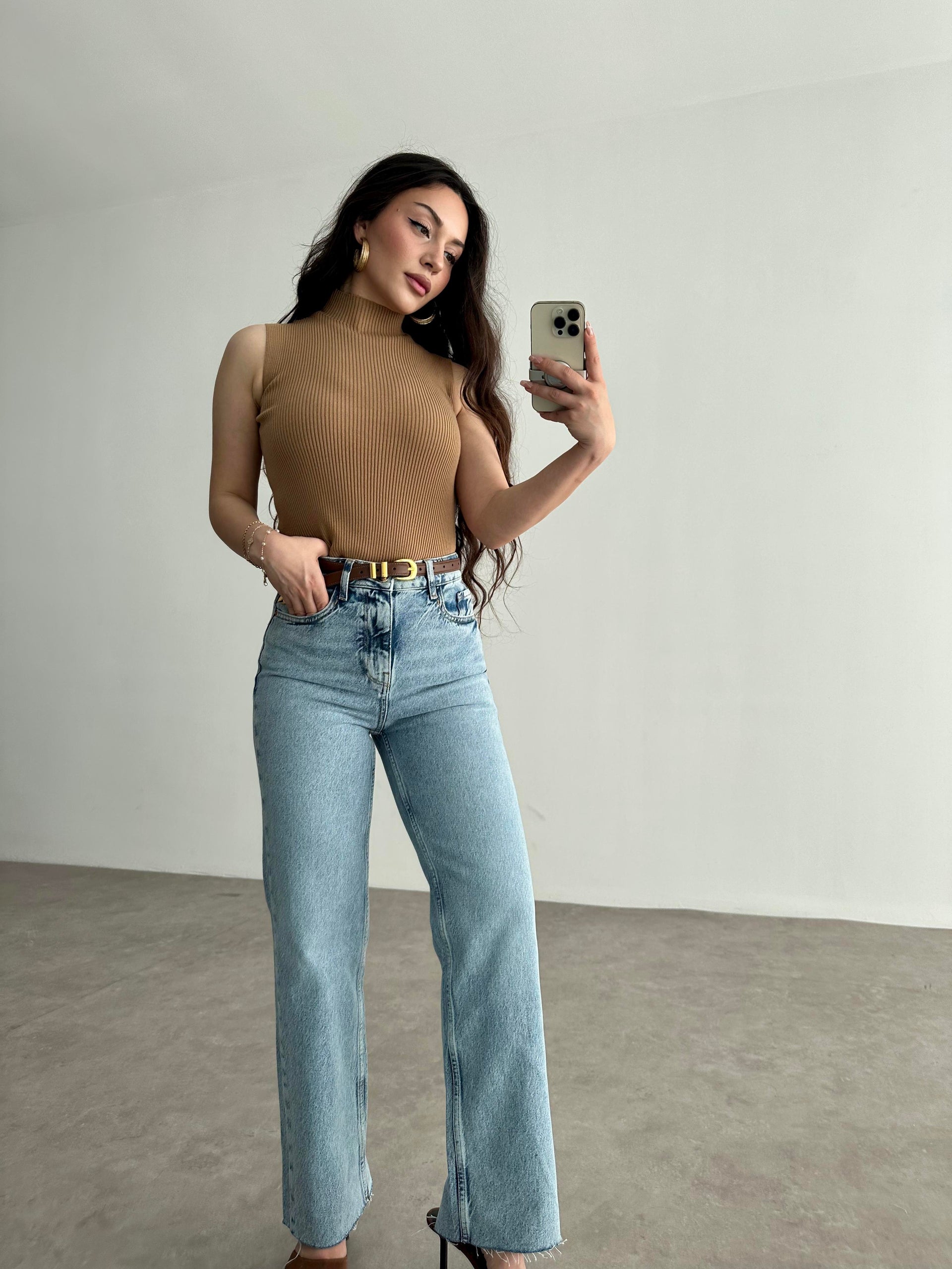Zra Short Straigtleg Blue Jean