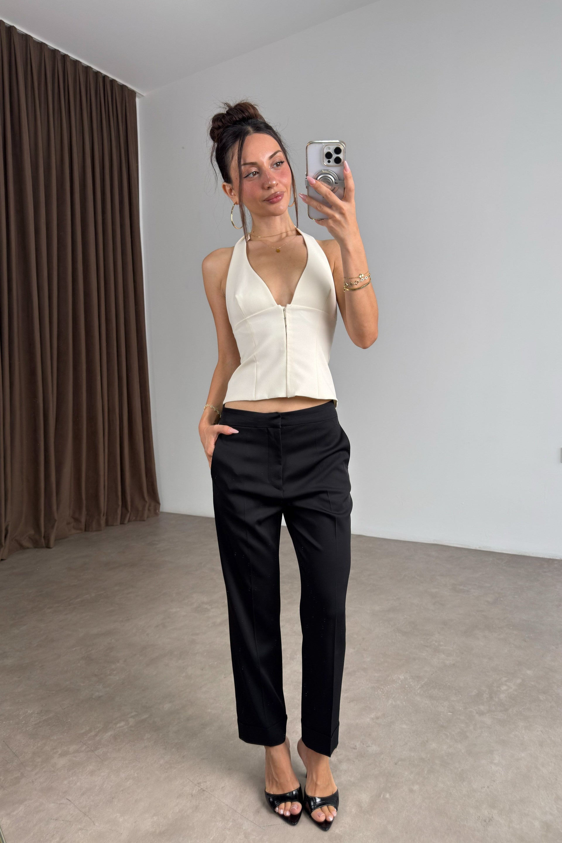ZRA Siyah Cigarette Pantolon