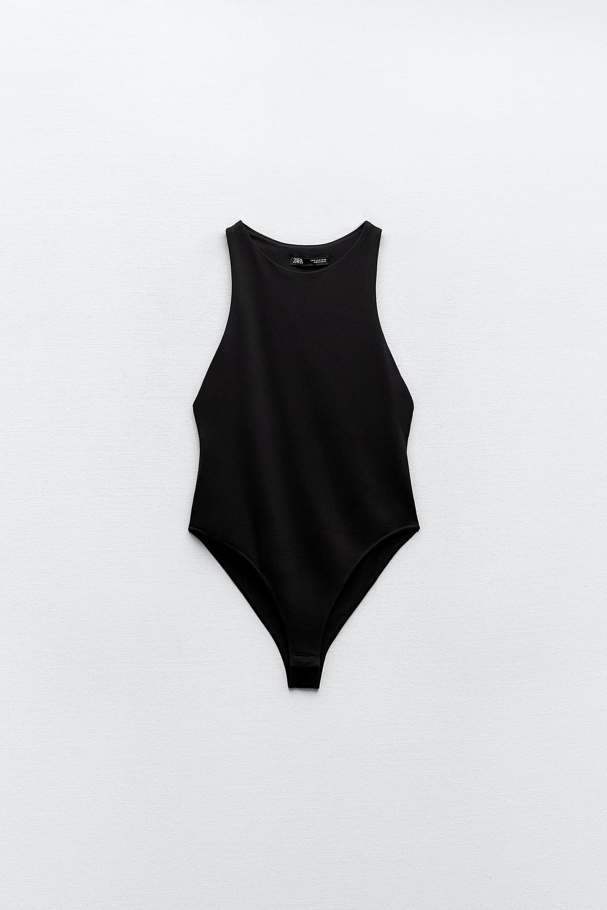 Zra Siyah Halter Yaka Bodysuit