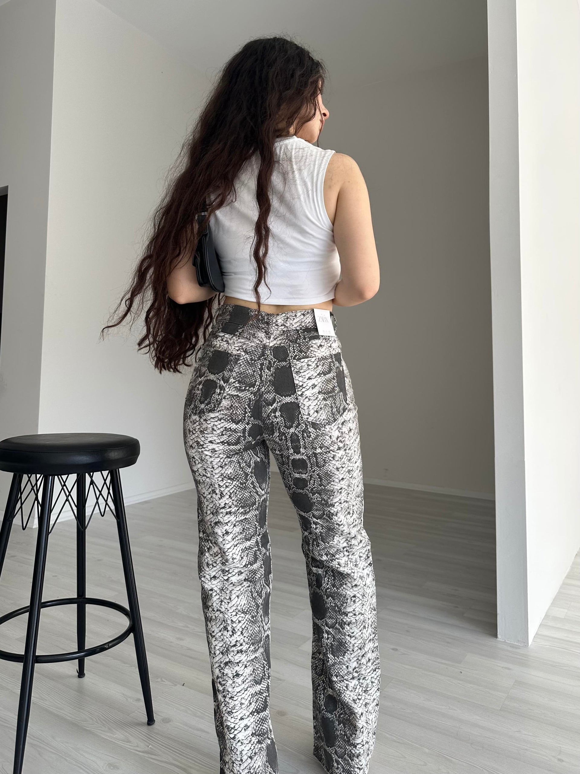 ZRA Snake Gri Pantolon