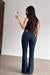 ZRA Toparlayıcı Flare Vintage Mavi Jean