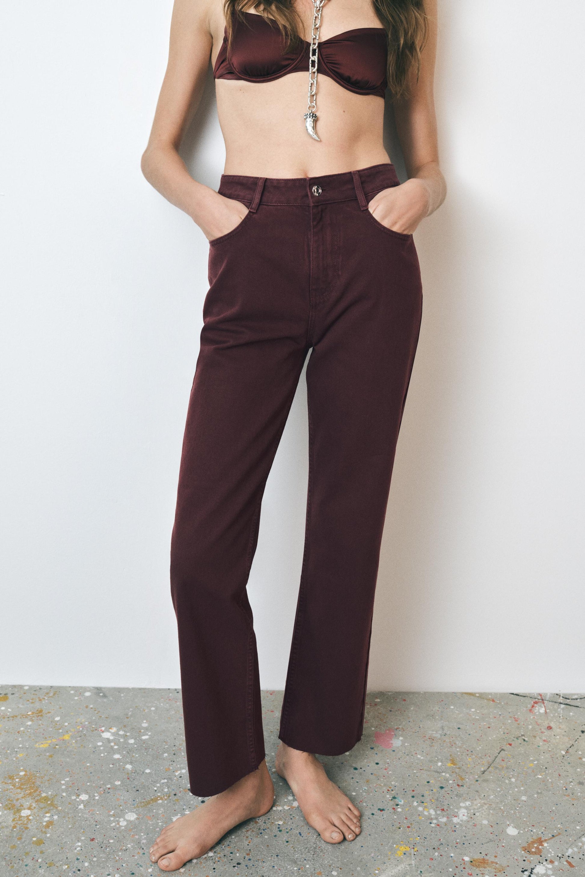 Zra Z1975 Bordo Straightleg Jean